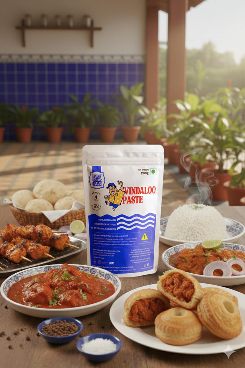 Vindaloo Curry/Marinade Paste 200g | Authentic Goan Curry Masala | Ready to Cook in 20 minutes | For Vegetables & Meats Curry/Marinade | No Preservatives, No Salt & Oil Added, No Colour, No Added MSG | Gourmet Indian Wet Masala
